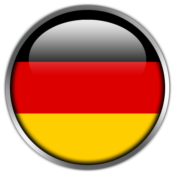 Germany Flag glossy button