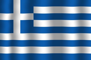 Yunanistan bayrağı sallayarak