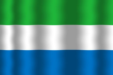 wapperende vlag van sierra leone