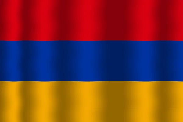 Ondeando bandera de Armenia —  Fotos de Stock