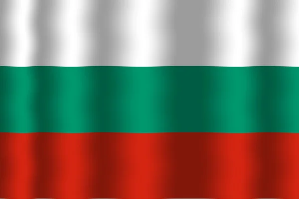 Ondeando bandera de Bulgaria —  Fotos de Stock