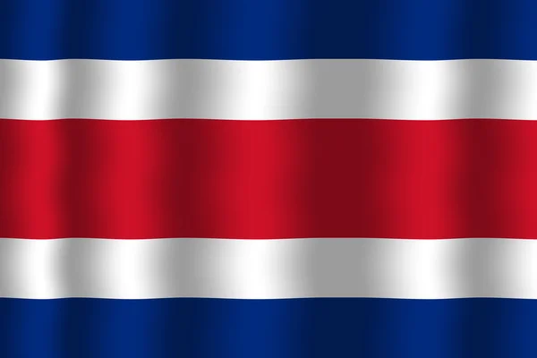 Drapeau du Costa Rica agitant — Photo