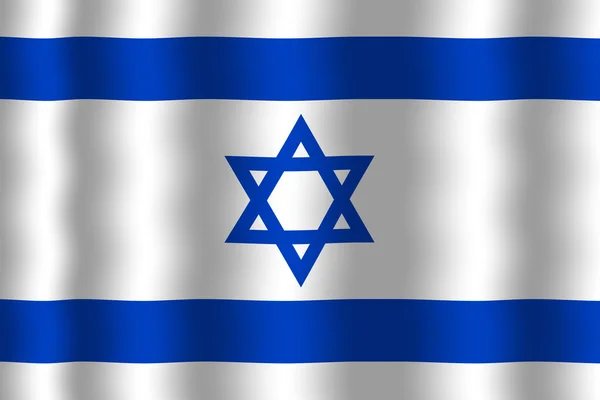 Ondeando bandera de Israel — Foto de Stock