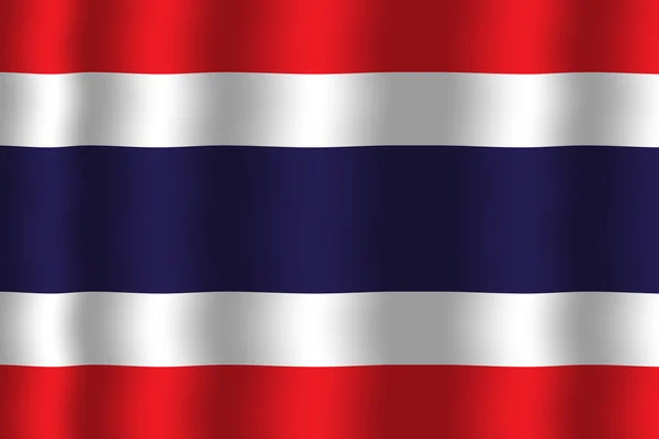 Wapperende vlag van thailand — Stockfoto