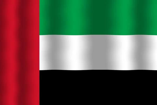 Acenando bandeira dos Emirados Árabes Unidos — Fotografia de Stock