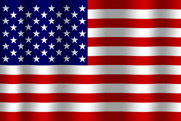Viftar med USAs flagga — Stockfoto