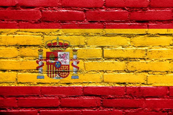 Spanien flagga — Stockfoto