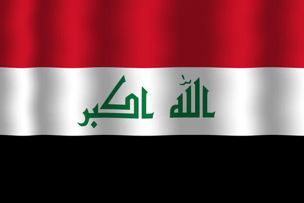 Wapperende vlag van Irak — Stockfoto