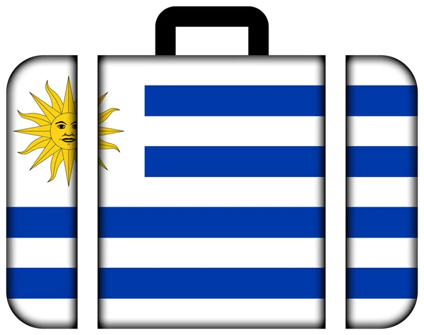 우루과이 국기와 가방 — 스톡 사진
