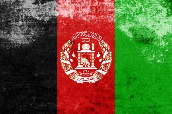 Grunge Afganistan lippu — kuvapankkivalokuva