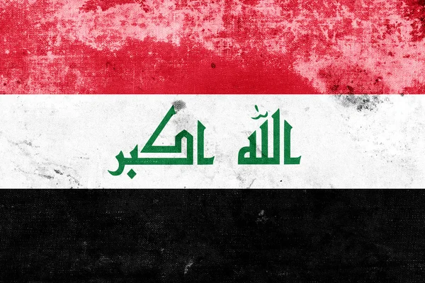 Grunge Irak vlag — Stockfoto