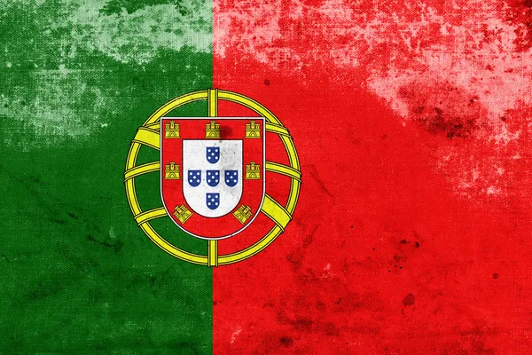 Grunge 葡萄牙国旗 — 图库照片