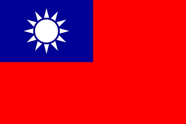 Bandera de Taiwán — Foto de Stock