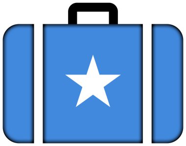 Somali bayrağı ile bavul