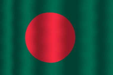 Bangladeş bayrağı sallayarak