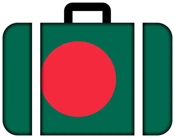 Koffer mit Bangladesh-Flagge — Stockfoto