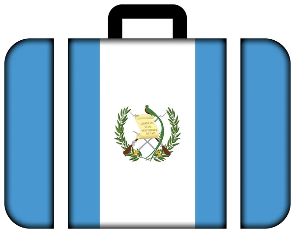 Maleta con Bandera de Guatemala —  Fotos de Stock
