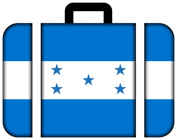 Valise avec drapeau du Honduras — Photo