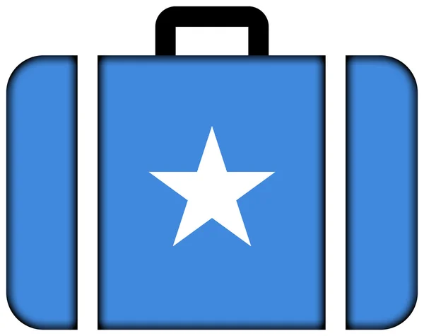 Maleta con Bandera de Somalia — Foto de Stock