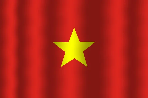 Vifter vietnamesisk flag - Stock-foto