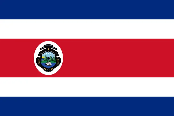 Bandera de Costa Rica — Foto de Stock