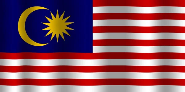 Viftar malaysia flagga — Stockfoto