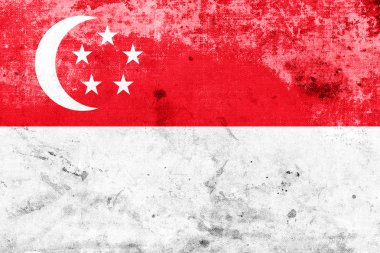 Grunge Singapur bayrağı
