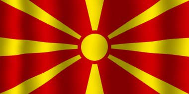 Makedonya bayrak sallayarak
