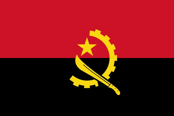 Vlajka Angola — Stock fotografie