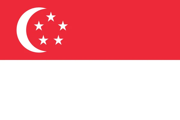 Bandera de Singapur —  Fotos de Stock