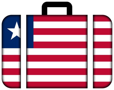 Liberya bayrağı ile bavul