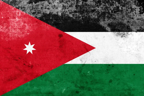 Grunge Jordania Bandera — Foto de Stock