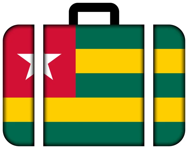 Maleta con Bandera de Togo — Foto de Stock