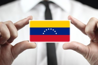 Kartvizit venezuela bayrak tutan işadamı