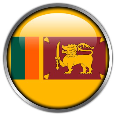 Sri lanka bayrağı parlak düğme