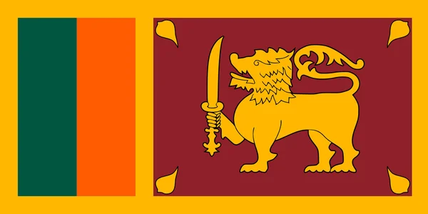 Sri Lankas flagga — Stockfoto