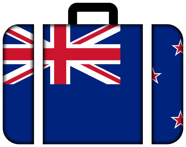 Валіза з Прапор Нової Зеландії — стокове фото