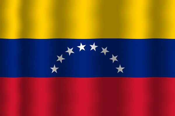 Wapperende vlag van venezuela — Stockfoto