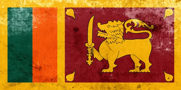 Grunge Sri Lanka Bandeira — Fotografia de Stock