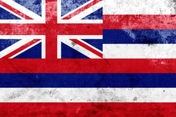 Bandeira do Havaí Grunge — Fotografia de Stock