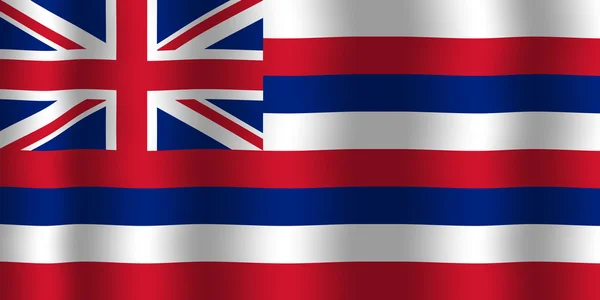 Hawaiianische Flagge schwenken — Stockfoto