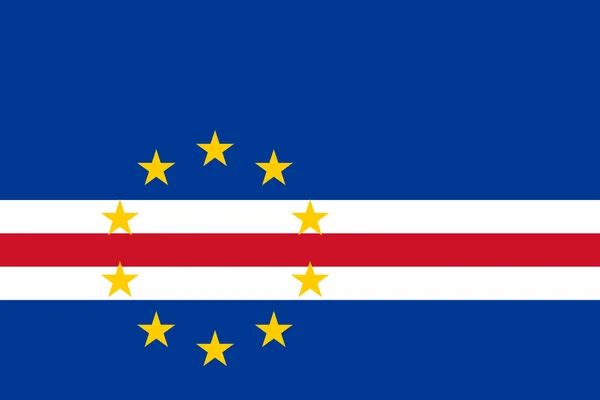 Bandeira de Cabo Verde — Fotografia de Stock