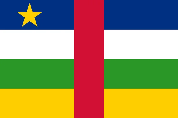 Bandera de República Centroafricana — Foto de Stock