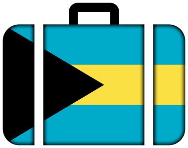 Bahamalar bayrağı ile bavul