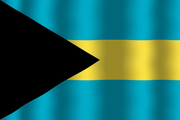 Integetett zászló Bahama-szigetek — Stock Fotó