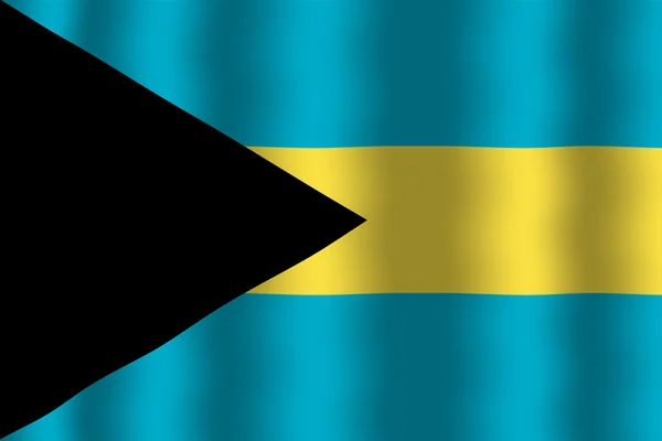 Bahamas-Flagge schwenkend — Stockfoto