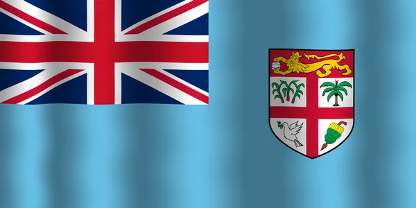 Κουνώντας τη σημαία των Φίτζι — Φωτογραφία Αρχείου
