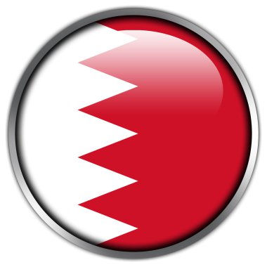 Bahreyn bayrağı parlak düğme