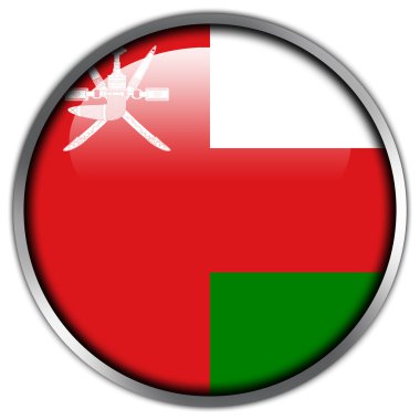 Umman bayrağı parlak düğme