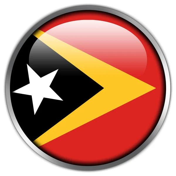 Åpningsknapp for Øst-Timor Flagg – stockfoto